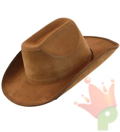 CAPPELLO COWBOY D'EPOCA SCAMOSCIATO
