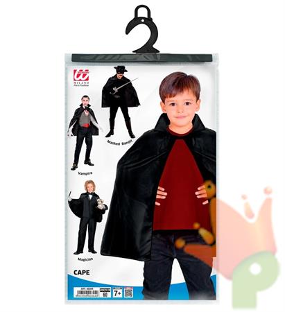 MANTELLO NERO PER BAMBINI 60CM