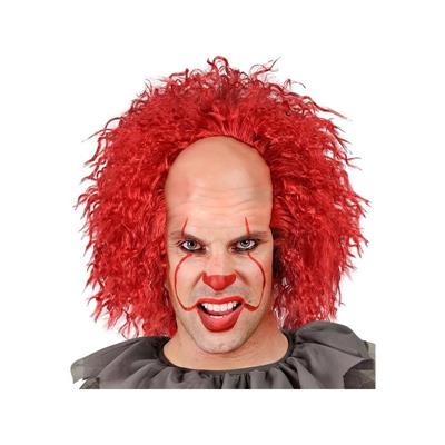 CALOTTA CON CAPELLI ROSSI CREEPY CLOWN