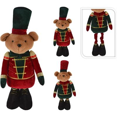 ORSO NATALIZIO CON GAMBE ESTENDIBILI 66CM/91CM