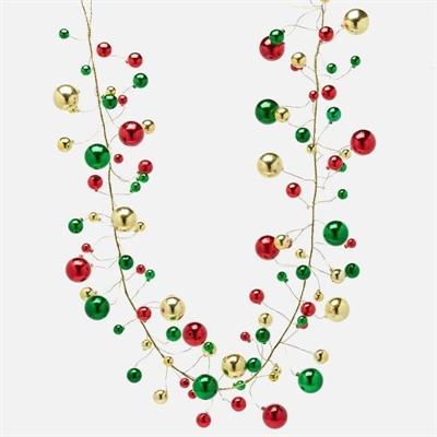 GHIRLANDA DI PALLINE MULTICOLOR 180CM