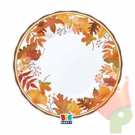 PIATTI FOGLIE AUTUNNALI 25CM 6PZ