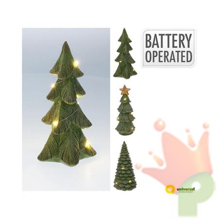 ALBERO VERDE 29CM LED 3ASS
