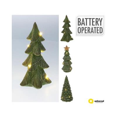 ALBERO VERDE 29CM LED 3ASS