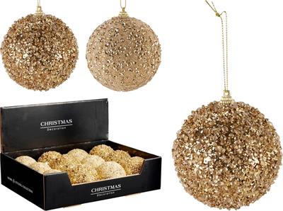 SFERA NATALE 80MM ORO 2ASS