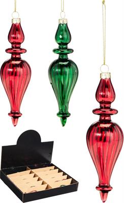 PENDENTE PER ALBERO DI NATALE 15CM 3ASS COL