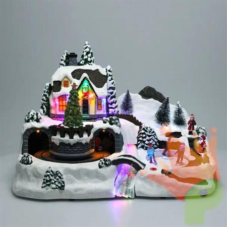 SCENA NATALE LED/MOVIMENTO37CM