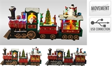 TRENO NATALE LED 18CM 2ASS