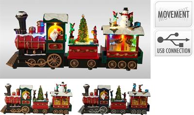TRENO NATALE LED 18CM 2ASS