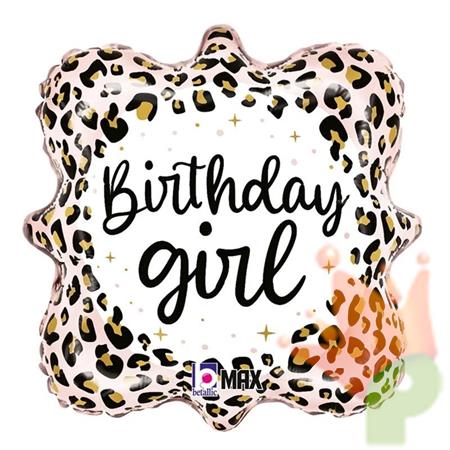 PALLONCINO MYLAR LEOPARDATO BUON COMPLEANNO 18