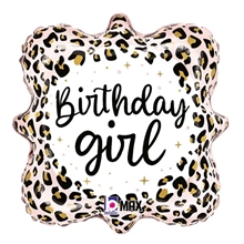 PALLONCINO MYLAR LEOPARDATO BUON COMPLEANNO 18