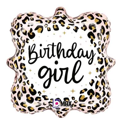 PALLONCINO MYLAR LEOPARDATO BUON COMPLEANNO 18