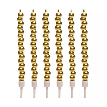 CANDELINE A BOLLA ORO 6PZ