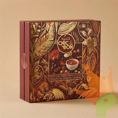ASTUCCIO DRAGEES CONFETTI AFFOGATO AMARENA E GIANDUIA 200GR