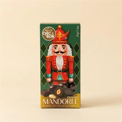 MANDORLE DRAGEES RICOPERTE DI CIOCCOLATO FONDENTE 130GR