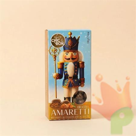 AMARETTI DRAGEES RICOPERTE DI CIOCCOLATO AL LATTE 130GR