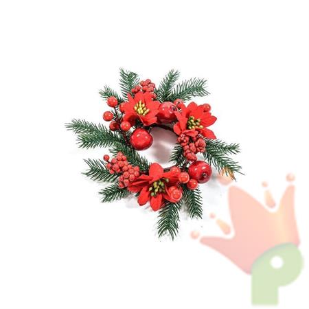 GIROCANDELA NATALIZIO IN PLASTICA 24CM ASS