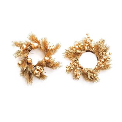 GIROCANDELA NATALIZIO IN PLASTICA ORO 21CM ASS