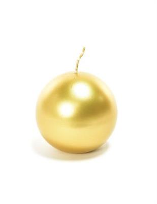 CANDELA A SFERA ORO 6CM