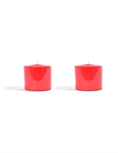 CANDELE PILLAR ROSSO LUCIDO 100GR 4X5CM 2PZ