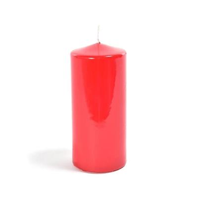 CANDELA PILLAR ROSSO LUCIDO 6X12CM