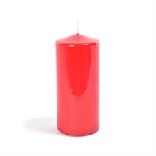 CANDELA PILLARO ROSSO LUCIDO 6X15CM