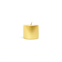 CANDELE PILLAR ORO LUCIDO 100GR 4X5CM 2PZ