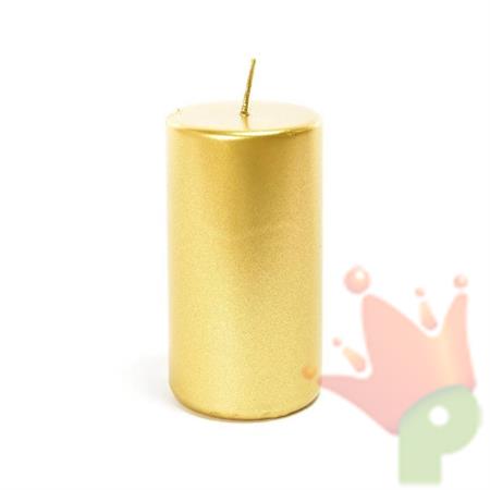 CANDELA PILLAR ORO LUCIDO 6X15CM