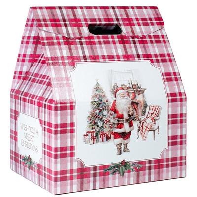BAULOTTO CASA BABBO NATALE 33X25X39CM