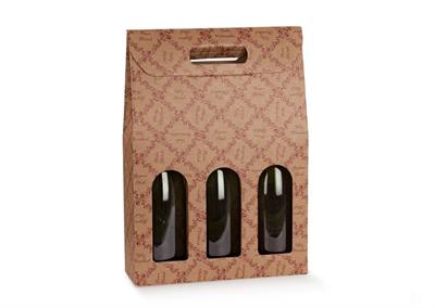 SCATOLA PORTABOTTIGLIE ROYAL GARDEN 3 POSTI 27X9X38,5CM
