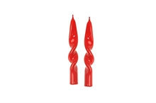 CANDELE FIAMMA ROSSO LUCIDO 2X14CM 2PZ