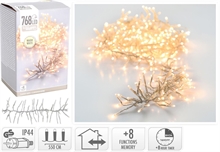 LUCI DI NATALE CLUSTER 768LED BIANCO CALDO