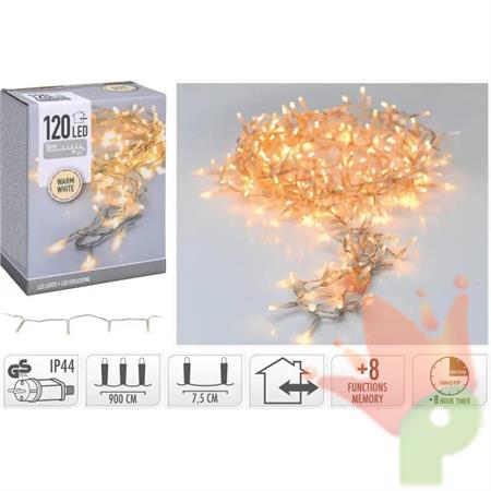 LUCI LED 120LED BIANCO CALDO