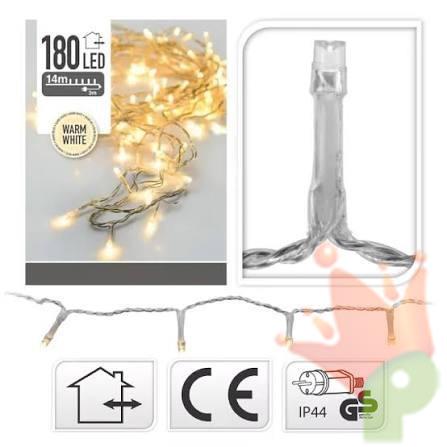 LUCI DI NATALE LED 180 BIANCO CALDO