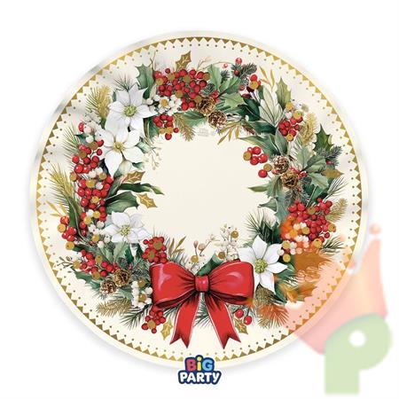 PIATTI FONDI CHRISTMAS VINTAGE 24CM 6PZ
