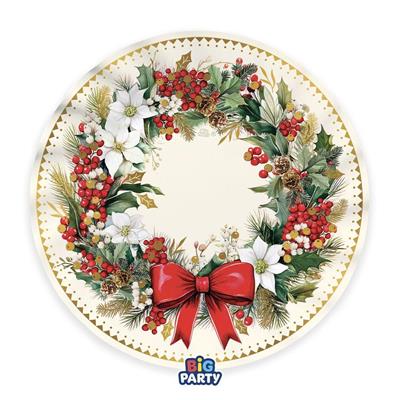PIATTI FONDI CHRISTMAS VINTAGE 24CM 6PZ