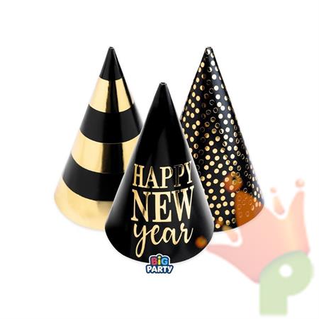 CAPPELLINI HAPPY NEW YEAR ORO/NERO ASSORTITI 6PZ