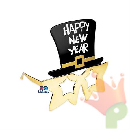 OCCHIALINI IN PLASTICA HAPPY NEW YEAR CON CAPPELLINO
