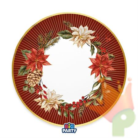 PIATTI BOUQUET DE NOEL 25CM 6PZ