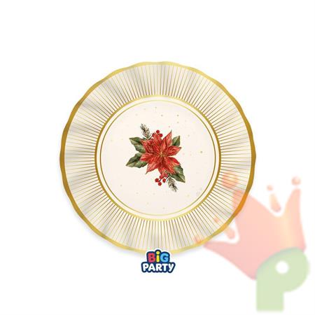 PIATTI BOUQUET DE NOEL 20CM 6PZ