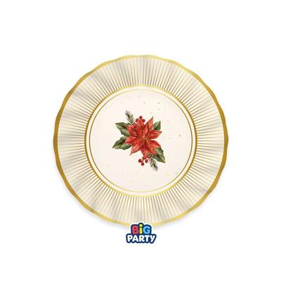 PIATTI BOUQUET DE NOEL 20CM 6PZ