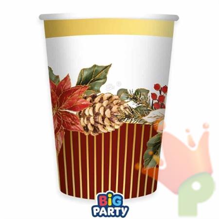 BICCHIERI BOUQUET DE NOEL 250CC 6PZ