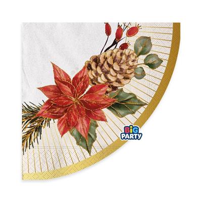 TOVAGLIOLI BOUQUET DE NOEL 33X33CM 16PZ