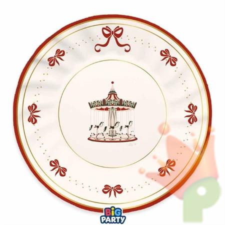 PIATTI CHRISTMAS CARILLON 25CM 6PZ