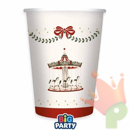 BICCHIERI CHRISTMAS CARILLON 250CC 6PZ