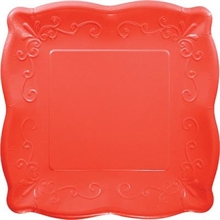 PIATTI 25CM CORALLO 8PZ