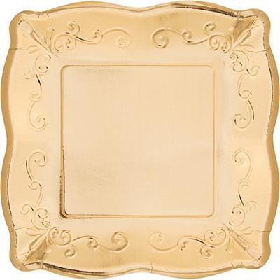 PIATTI 25CM ORO 8PZ
