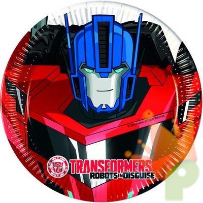 PIATTO 20CM TRASFORMERS 8PZ