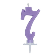 CANDELINA NUMERO 7 CERA ITALIC GLICINE 7CM