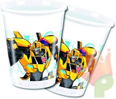 BICCHIERI 200ML TRASFORMERS 8PZ
